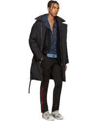 Мужские черные шерстяные классические брюки от Lanvin