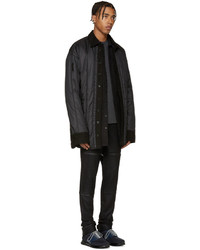 Мужские черные шерстяные классические брюки от Y-3