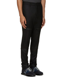 Мужские черные шерстяные классические брюки от Y-3