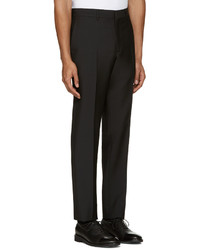 Мужские черные шерстяные классические брюки от Versace