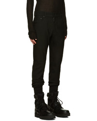 Мужские черные шерстяные классические брюки от Juun.J