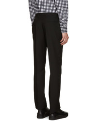 Мужские черные шерстяные классические брюки от Raf Simons