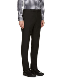 Мужские черные шерстяные классические брюки от Raf Simons