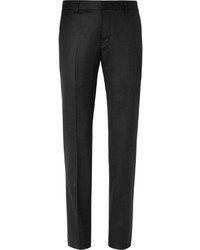Мужские черные шерстяные классические брюки от Caruso