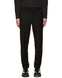 Мужские черные шерстяные классические брюки от Comme des Garcons