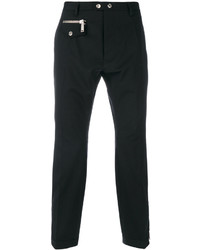 Мужские черные шерстяные классические брюки от DSQUARED2