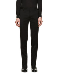 Мужские черные шерстяные классические брюки от DSQUARED2