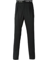 Мужские черные шерстяные классические брюки от Emporio Armani