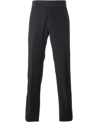 Мужские черные шерстяные классические брюки от Giorgio Armani