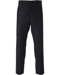 Мужские черные шерстяные классические брюки от Marni