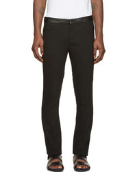 Мужские черные шерстяные классические брюки от Neil Barrett