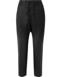 Женские черные шерстяные классические брюки от Nili Lotan