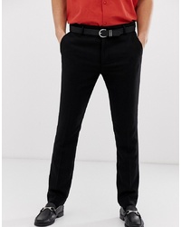 Мужские черные шерстяные классические брюки от Pier One
