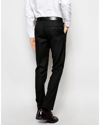 Мужские черные шерстяные классические брюки от Ben Sherman