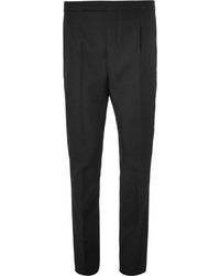 Мужские черные шерстяные классические брюки от Raf Simons