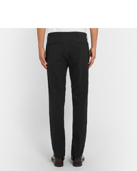 Мужские черные шерстяные классические брюки от Prada