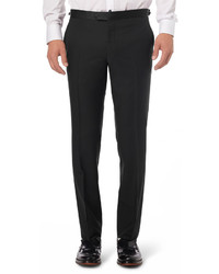 Мужские черные шерстяные классические брюки от Lanvin