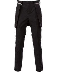 Мужские черные шерстяные классические брюки от Undercover