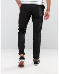 Мужские черные шерстяные классические брюки от Weekday