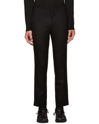 Мужские черные шерстяные классические брюки от Wooyoungmi