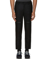 Мужские черные шерстяные классические брюки от Y-3