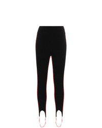 Черные шерстяные леггинсы в вертикальную полоску от Calvin Klein 205W39nyc