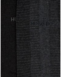 Мужские черные шерстяные носки от Hugo Boss