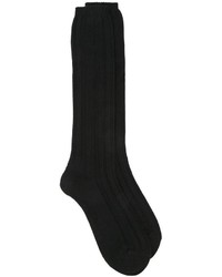Женские черные шерстяные носки от Maison Margiela