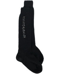 Женские черные шерстяные носки от No.21