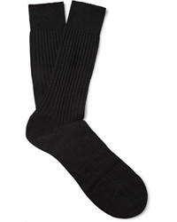 Мужские черные шерстяные носки от Pantherella