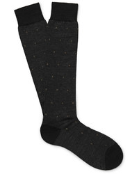 Мужские черные шерстяные носки от Pantherella