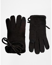 Женские черные шерстяные перчатки от Asos