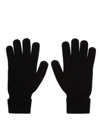 Мужские черные шерстяные перчатки от Fendi