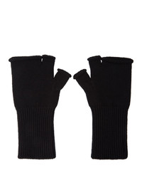 Мужские черные шерстяные перчатки от N. Hoolywood