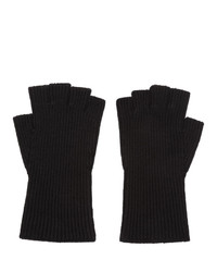 Мужские черные шерстяные перчатки от Julius