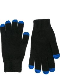 Мужские черные шерстяные перчатки от Paul Smith