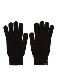 Мужские черные шерстяные перчатки от Ps By Paul Smith