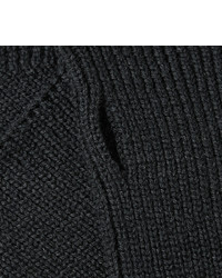 Мужские черные шерстяные перчатки от Dries Van Noten