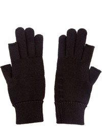 Мужские черные шерстяные перчатки от Rick Owens