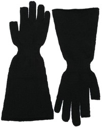 Мужские черные шерстяные перчатки от Rick Owens