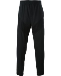 Мужские черные шерстяные спортивные штаны с геометрическим рисунком от Givenchy