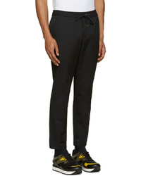 Мужские черные шерстяные спортивные штаны от Dolce & Gabbana