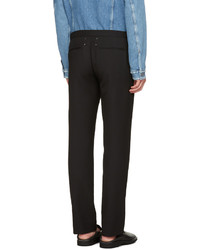 Мужские черные шерстяные спортивные штаны от Maison Margiela