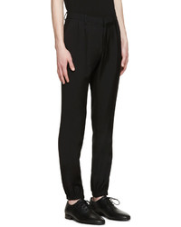 Мужские черные шерстяные спортивные штаны от Maison Margiela