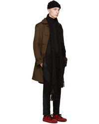 Мужские черные шерстяные спортивные штаны от Ann Demeulemeester