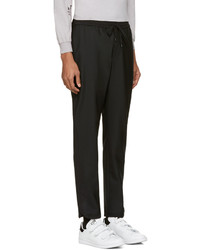 Мужские черные шерстяные спортивные штаны от Public School