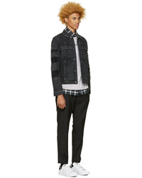 Мужские черные шерстяные спортивные штаны от Public School