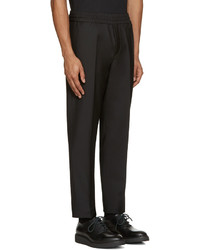 Мужские черные шерстяные спортивные штаны от Acne Studios