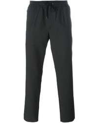Мужские черные шерстяные спортивные штаны от Dolce & Gabbana