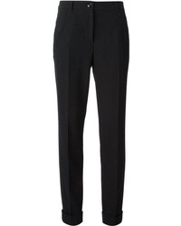Черные шерстяные узкие брюки от Dolce & Gabbana